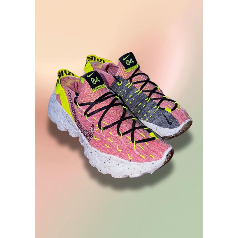 Nike Space Hippie 04 'Light Arctic, Pink/Lemon Venom Women's Size 6 Sneakers